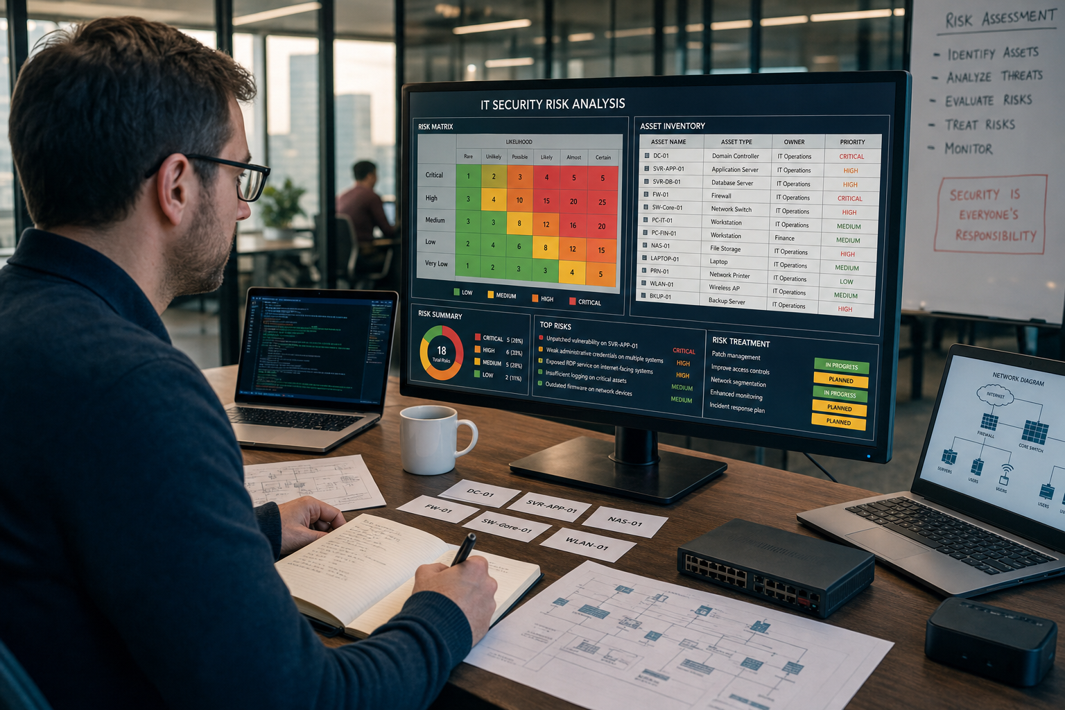 IT security risicoanalyse proces